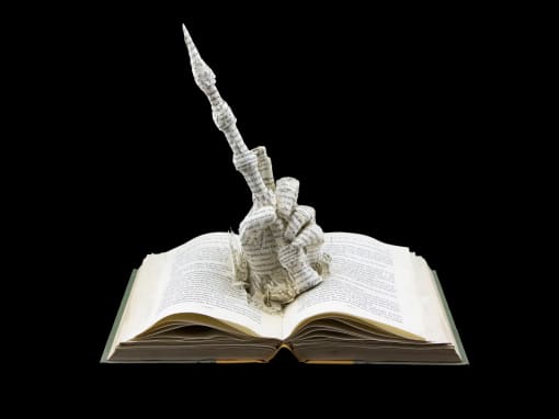 Book Sculpture: Harry Potter and the Deathly Hallows
